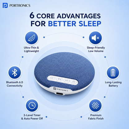 Portronics™ Pillow Pod X3 Pro- Sleep Speaker.